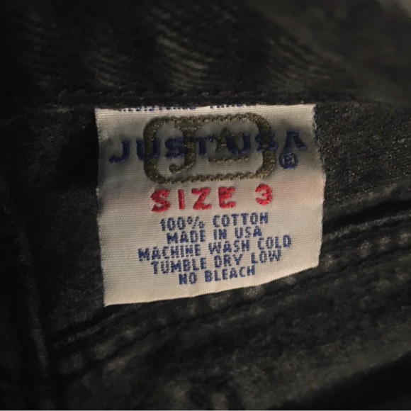 Just USA Distressed Black Denim Shorts Size 3 - Picture 3 of 3